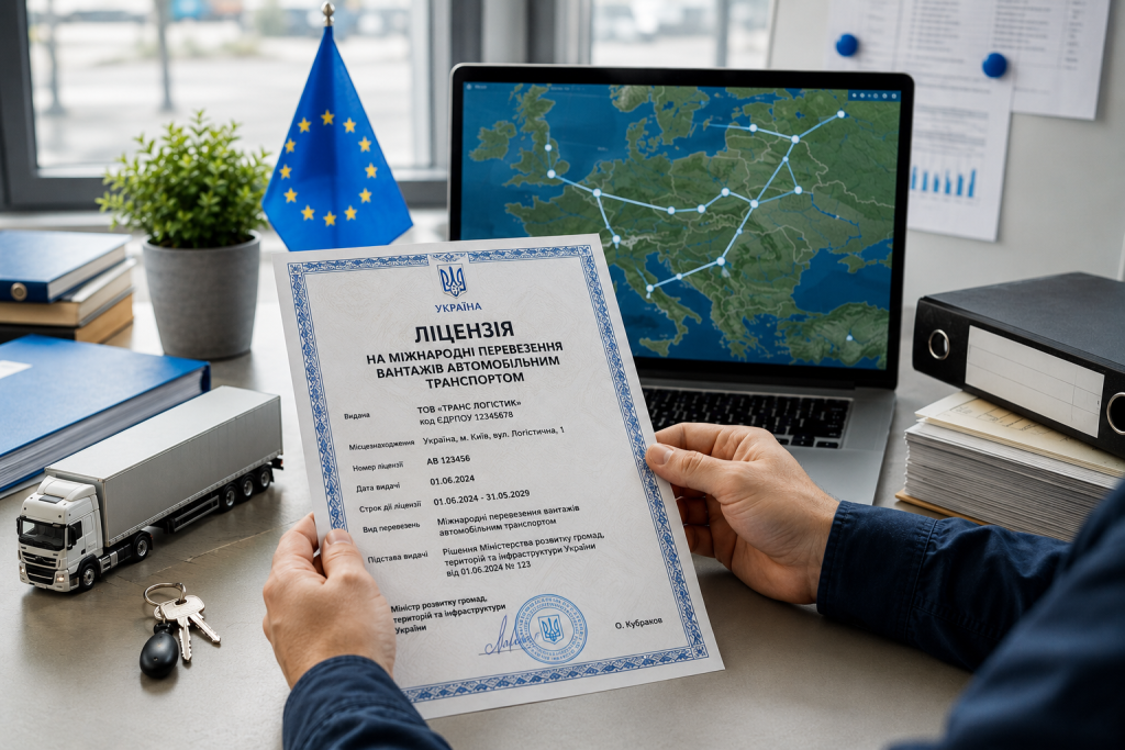 Коли потрібна ліцензія на міжнародні перевезення Ліцензія на міжнародні вантажні перевезення автомобільним транспортом на тлі карти Європи